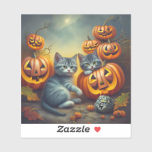 Pegatina Gatitos de especias de calabaza: Lo más lindo que 