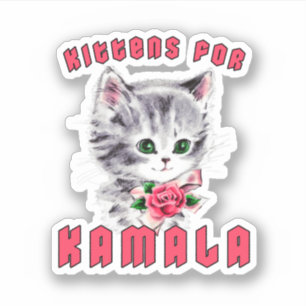 Pegatina Gatitos para Kamala