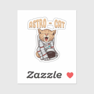 Pegatina Gato Astro
