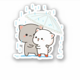 Pegatina Gato cutáneo mochi