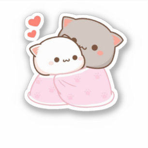 Pegatina Gato cutáneo mochi