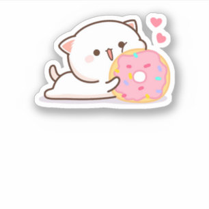 Pegatina Gato cutáneo mochi