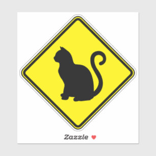 Pegatina Gato de arte Gato Clipart Imagen de gato Silhouett