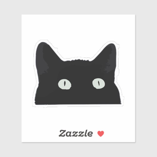 Pegatina Gato de búsqueda (Hoja)