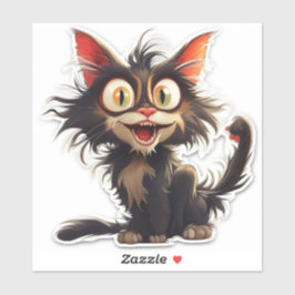 Pegatina Gato de corte