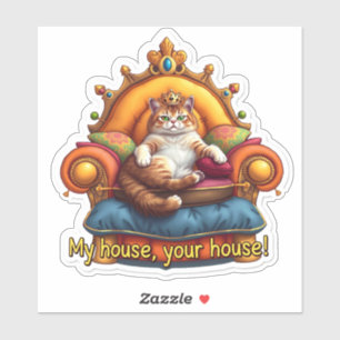 Pegatina Gato de corte