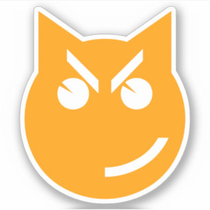 Pegatina Gato de Emoji sonriente