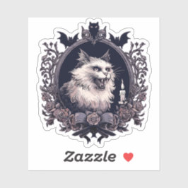 Pegatina Gato de Halloween