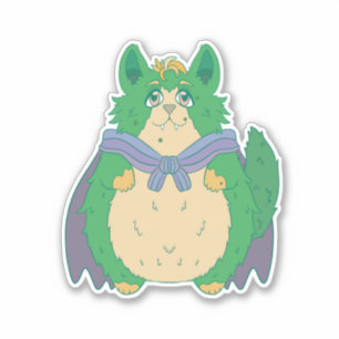 Pegatina Gato de Halloween Adorable