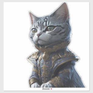 Pegatina Gato de moda de Victoria