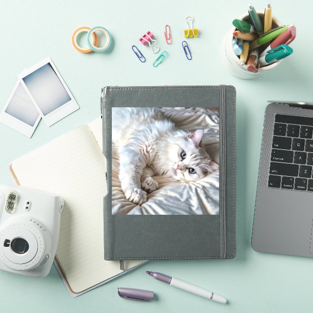 Pegatina Gato de Ragdoll blanco (Funda para iPad)
