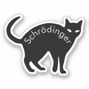 Pegatina Gato de Schrödinger