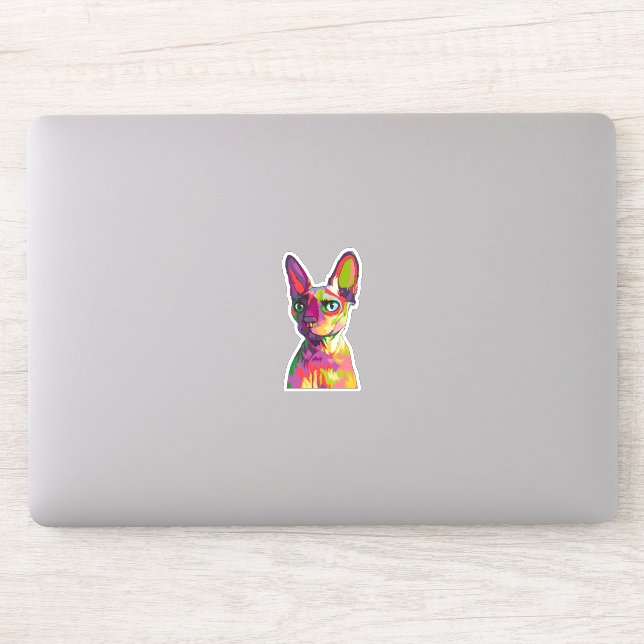 Pegatina Gato egipcio antiguo (Ordenador)