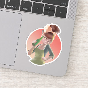 Pegatina Gato elegante con botella sentado en el bar