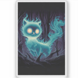 Pegatina Gato embrujado encantado