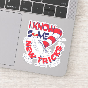 Pegatina Gato en el Gorra conozco algunos trucos nuevos