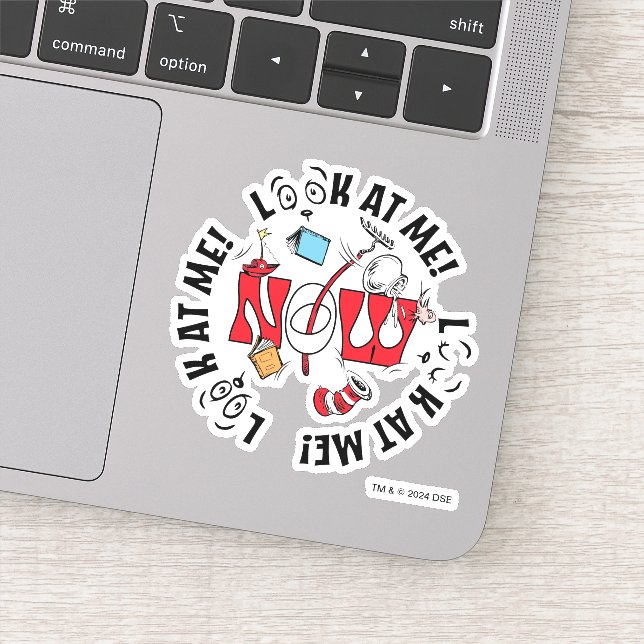 Pegatina Gato en el Gorra | ¡Mírame! ¡Mírame! (Detalle)