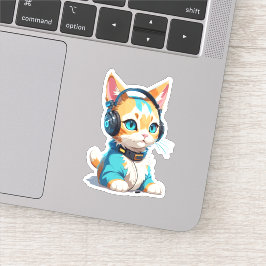 Pegatina Gato estiloso