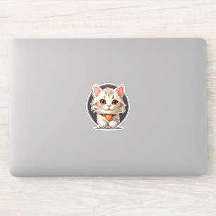 Pegatina Gato Gatito Kawaii