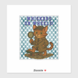 Pegatina gato gracioso