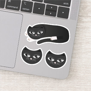 Pegatina Gato negro