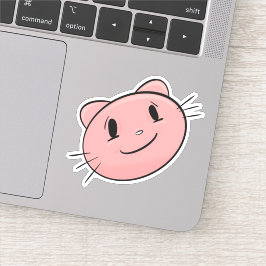 Pegatina Gato rosa