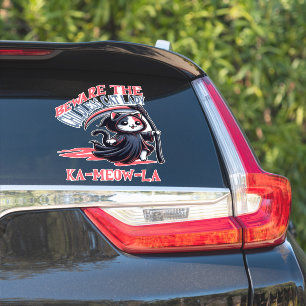 Pegatina Gato sin hijos Lady Kamala Harris