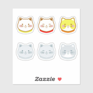Pegatina Gatos adorables