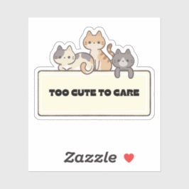 Pegatina Gatos adorables Kawaii Diseño divertido de gato li