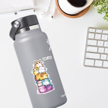 Gatos de acuarela, dama de gato, Minimalista, Pers