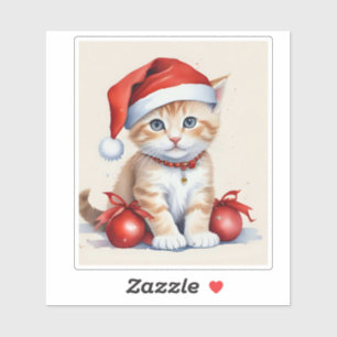 Pegatina Gatos festivos con disfraces de Navidades - Vibes