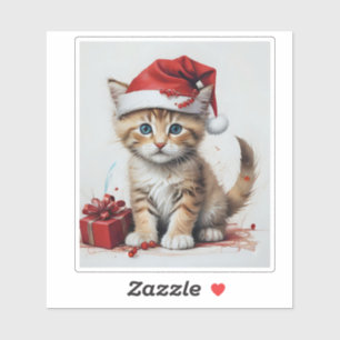 Pegatina Gatos festivos con disfraces de Navidades - Vibes