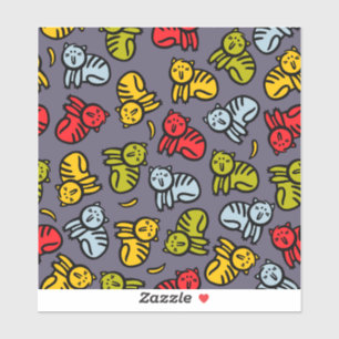 Pegatina Gatos más bananas