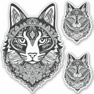 Pegatina Gatos ornamentales