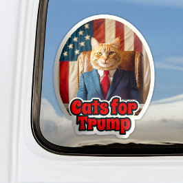 Pegatina Gatos para Donald Trump, Parachoque del decal 2024