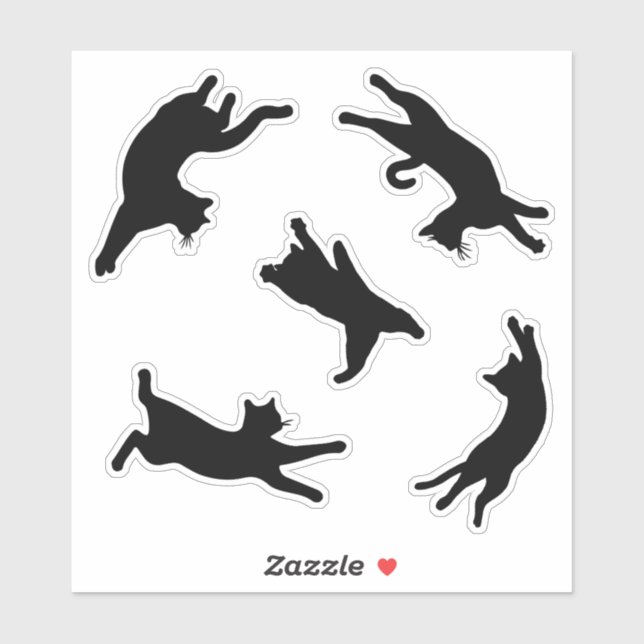 Pegatina Gatos Tumping (Hoja)