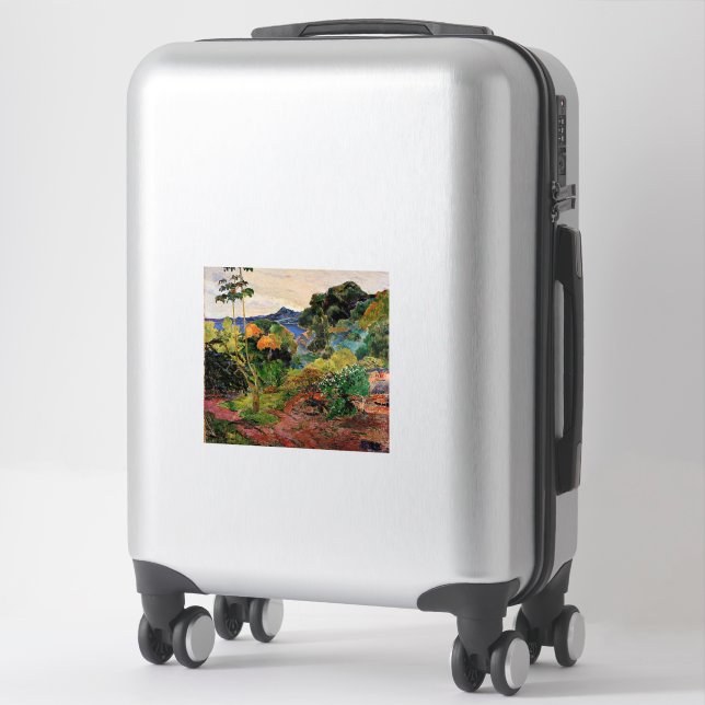 Pegatina Gauguin - Paisaje de Martinica (Maleta)