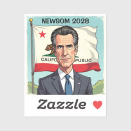 Pegatina Gavin Newsom para el presidente político