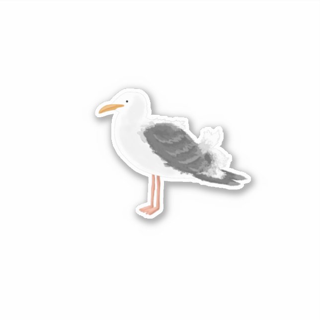 Pegatina Gaviota (Anverso)