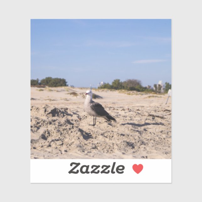 Pegatina Gaviota de San Diego (Hoja)