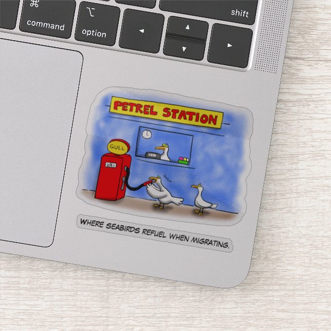 Pegatina Gaviotas marinas divertidas petrel humor personali (Detalle)