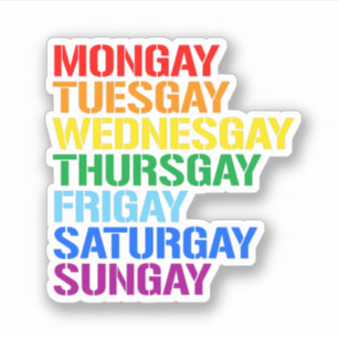 Pegatina Gays de la semana