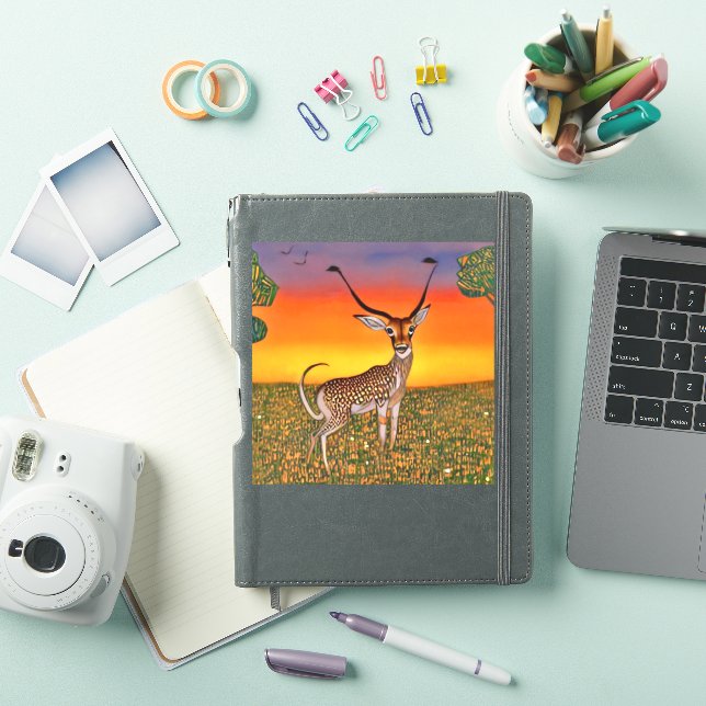 Pegatina Gazelle al atardecer (Funda para iPad)