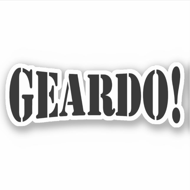 PEGATINA ¡GEARDO! (Anverso)