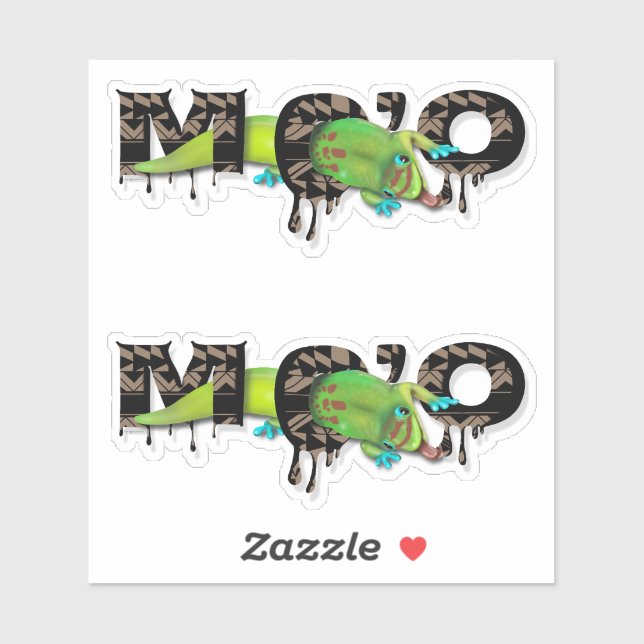 Pegatina Gecko en Hawaii (Hoja)