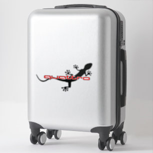 Pegatina Gecko - Negro