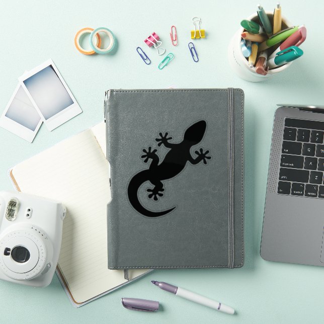 Pegatina Gecko noir (Funda para iPad)