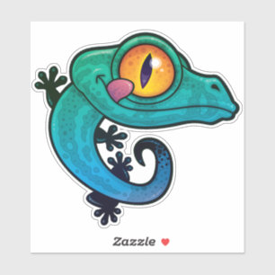 Pegatina Gecko, Personalizado colorido