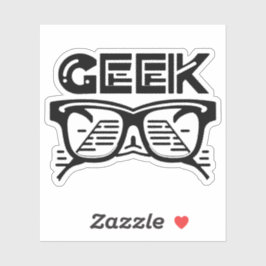 Pegatina geek fresco
