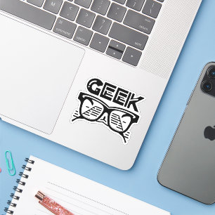 Pegatina geek fresco